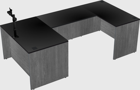 U-shaped desk