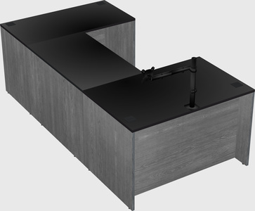 U-shaped desk