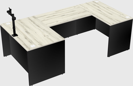U-shaped desk