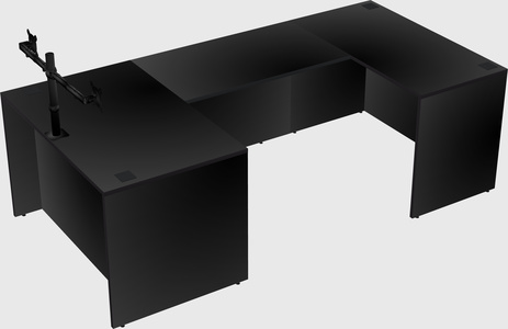 U-shaped desk