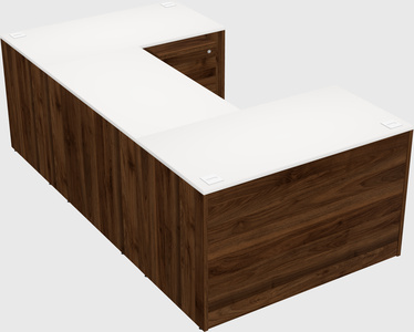 U-shaped desk