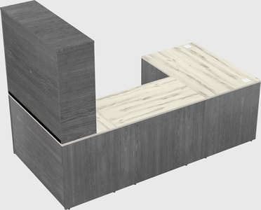 U-shaped desk