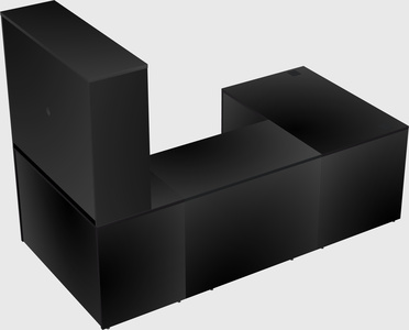 U-shaped desk