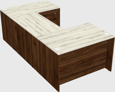 U-shaped desk