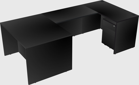 U-shaped desk
