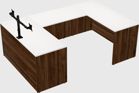 U-shaped desk
