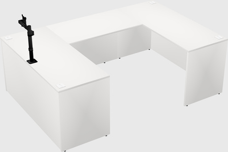 U-shaped desk