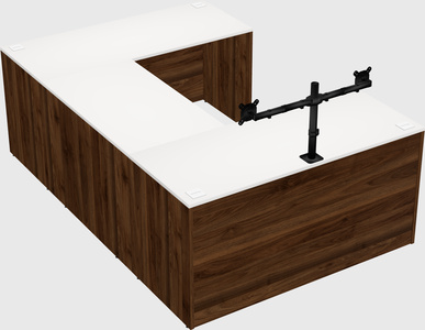 U-shaped desk