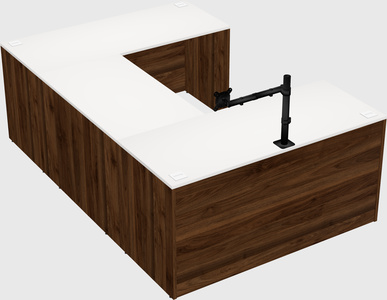 U-shaped desk