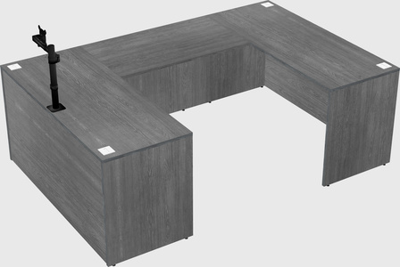 U-shaped desk