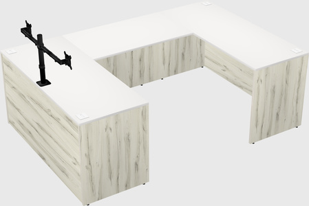 U-shaped desk
