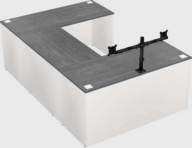 U-shaped desk