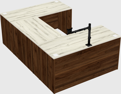 U-shaped desk