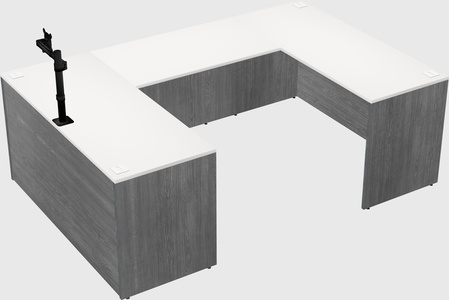 U-shaped desk