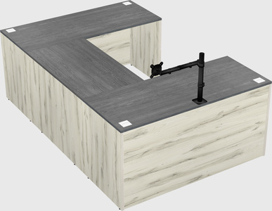 U-shaped desk