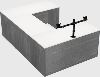 U-shaped desk