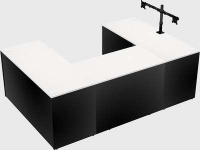 U-shaped desk