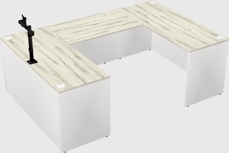 U-shaped desk