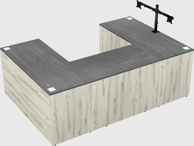 U-shaped desk