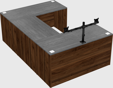 U-shaped desk