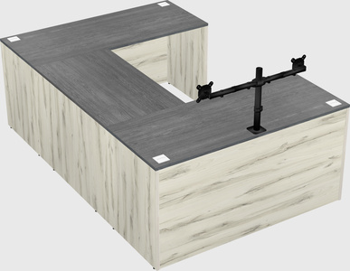 U-shaped desk