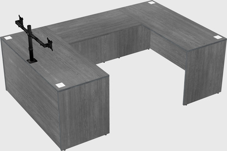 U-shaped desk