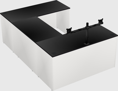 U-shaped desk