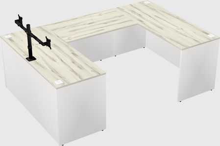 U-shaped desk