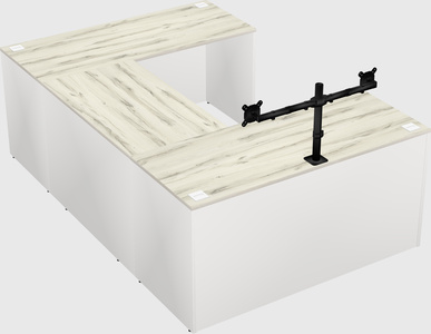 U-shaped desk