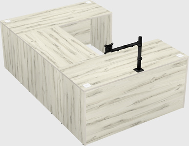 U-shaped desk