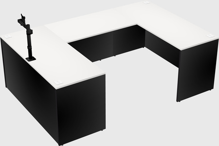 U-shaped desk