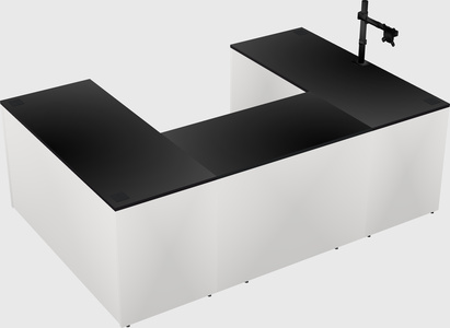 U-shaped desk