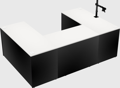 U-shaped desk