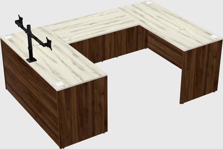 U-shaped desk
