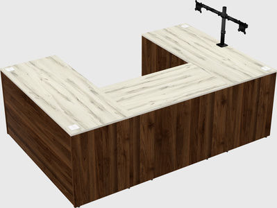 U-shaped desk
