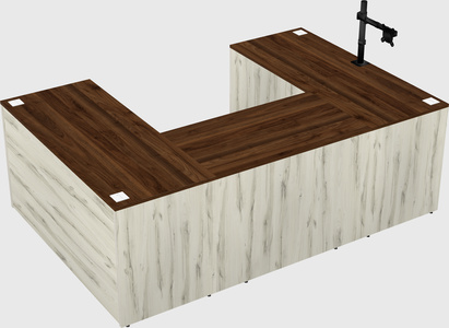 U-shaped desk