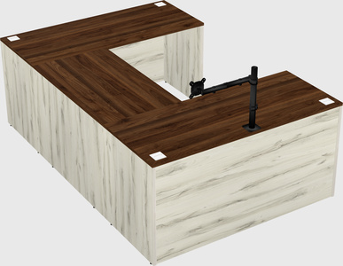 U-shaped desk