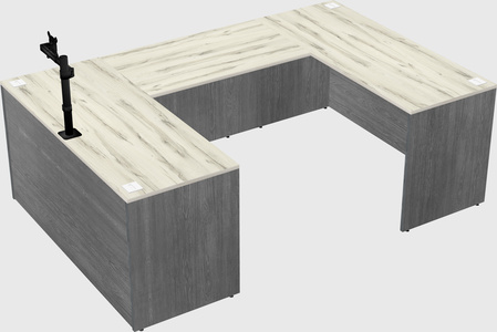 U-shaped desk