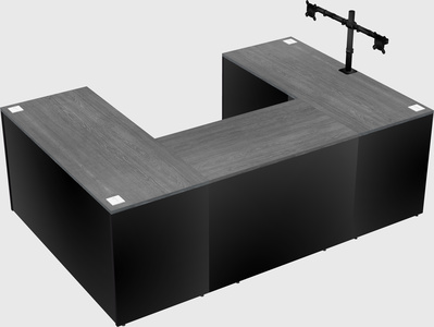 U-shaped desk
