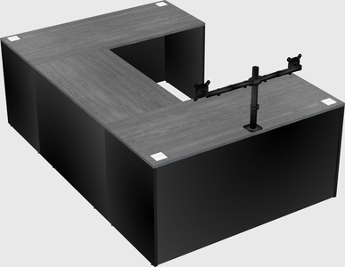 U-shaped desk
