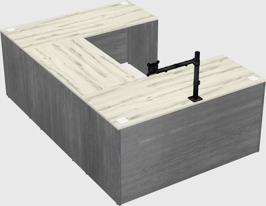 U-shaped desk