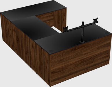 U-shaped desk