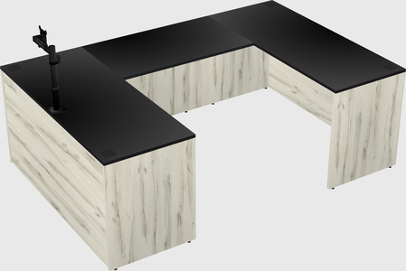 U-shaped desk