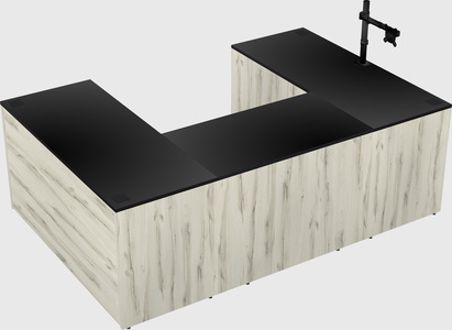 U-shaped desk