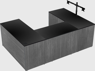 U-shaped desk