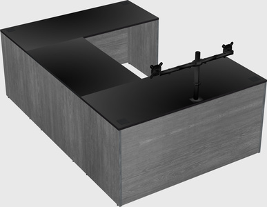 U-shaped desk