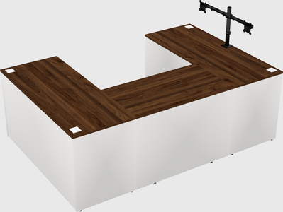 U-shaped desk