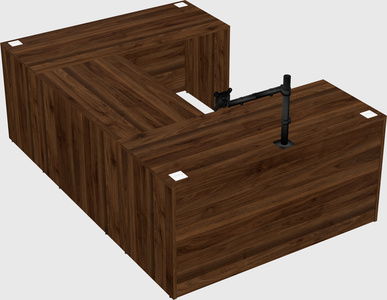 U-shaped desk
