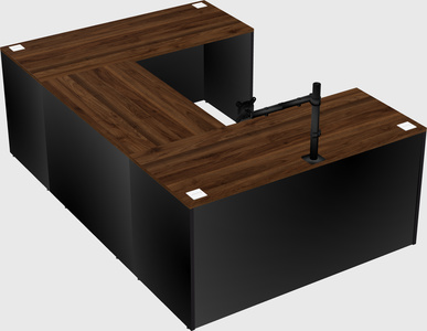 U-shaped desk