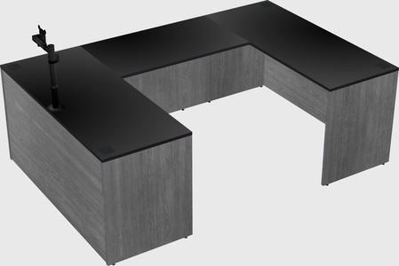 U-shaped desk